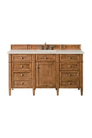 James Martin Brittany 60" Single Bathroom Vanity, Saddle Brown