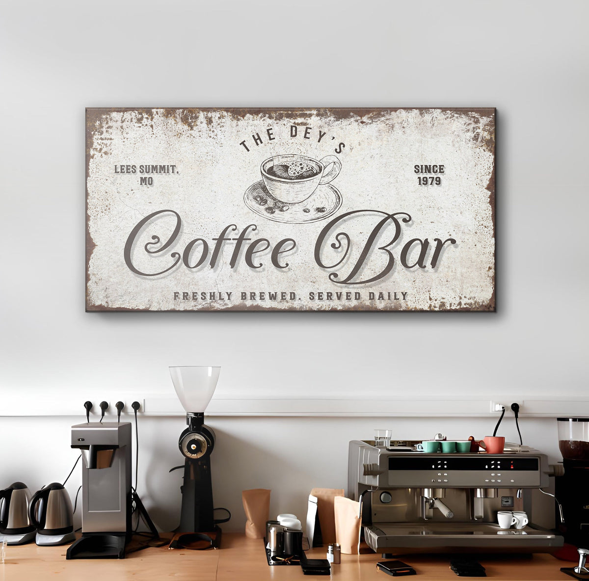 Coffee Bar Sign, photo 2 of 12