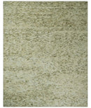 Plush Beni Ourain 12.5x15 Ivory and Moss Olive Moroccan Rug Made with fine Wool by The Rug Decor