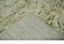 Plush Beni Ourain 12.5x15 Ivory and Moss Olive Moroccan Rug Made with fine Wool by The Rug Decor