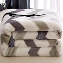 GobekUsa Winter Raschel Blanket: Double Layered Warm Flannel Bedding Blanket