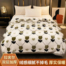 GobekUsa Winter Raschel Blanket: Double Layered Warm Flannel Bedding Blanket
