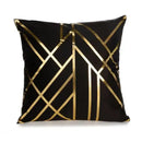 Plush black & white houndstooth cushion cover bedroom bow pillow by Decorbites