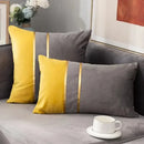 Plush black & white houndstooth cushion cover bedroom bow pillow by Decorbites