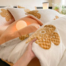 GobekUsa Cozy Rabbit Hair Bed Set, Queen Size Comforter for Winter Luxury Comfort