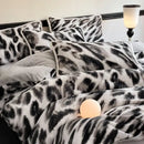 GobekUsa Cozy Rabbit Hair Bed Set, Queen Size Comforter for Winter Luxury Comfort