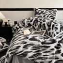 GobekUsa Cozy Rabbit Hair Bed Set, Queen Size Comforter for Winter Luxury Comfort