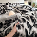 GobekUsa Cozy Rabbit Hair Bed Set, Queen Size Comforter for Winter Luxury Comfort