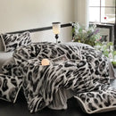 GobekUsa Cozy Rabbit Hair Bed Set, Queen Size Comforter for Winter Luxury Comfort