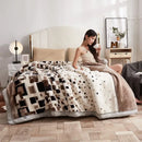 GobekUsa Double Layer Raschel Blankets: Soft Faux Fur Mink Throw for Beds
