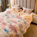GobekUsa Double-Sided Fleece Wool Blanket