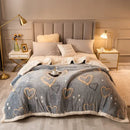 GobekUsa Double-Sided Fleece Wool Blanket