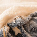 GobekUsa Double-Sided Fleece Wool Blanket