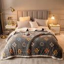 GobekUsa Double-Sided Fleece Wool Blanket