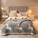 GobekUsa Double-Sided Fleece Wool Blanket