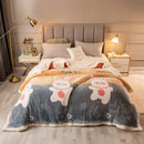 GobekUsa Double-Sided Fleece Wool Blanket