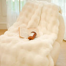 GobekUsa Gradient Pink Double Layer Faux Fur Winter Blanket
