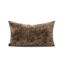 Plush dark grain velvet pillow cover living room decor by Decorbites