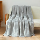 GobekUsa Double-Layer Warm Blanket: Flannel & Lamb Wool Sofa Blanket