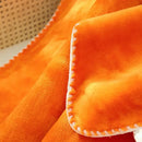 GobekUsa Double-Layer Warm Blanket: Flannel & Lamb Wool Sofa Blanket
