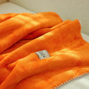 GobekUsa Double-Layer Warm Blanket: Flannel & Lamb Wool Sofa Blanket