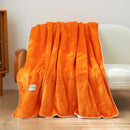 GobekUsa Double-Layer Warm Blanket: Flannel & Lamb Wool Sofa Blanket