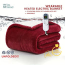 GobekUsa Electric Heated Blanket Throw: 10 Temp Settings, Auto Shut Off, Machine Washable