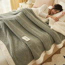 GobekUsa Coral Fleece Blanket: Super Soft Single Size Sofa Cover for Office, Cozy Nap Blanket
