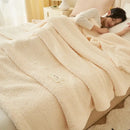 GobekUsa Coral Fleece Blanket: Super Soft Single Size Sofa Cover for Office, Cozy Nap Blanket