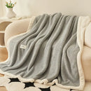 GobekUsa Coral Fleece Blanket: Super Soft Single Size Sofa Cover for Office, Cozy Nap Blanket