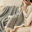 GobekUsa Coral Fleece Blanket: Super Soft Single Size Sofa Cover for Office, Cozy Nap Blanket
