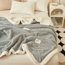 GobekUsa Coral Fleece Blanket: Super Soft Single Size Sofa Cover for Office, Cozy Nap Blanket
