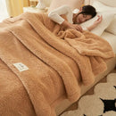 GobekUsa Coral Fleece Blanket: Super Soft Single Size Sofa Cover for Office, Cozy Nap Blanket
