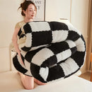 GobekUsa Cozy Checkerboard Duvet Blanket for Winter Warmth and Comfort