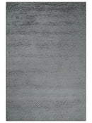 Gray Hand Woven Wool Area Rug - Modern Solid Design Contemporary by The Rug Decor
