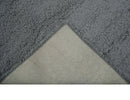 Gray Hand Woven Wool Area Rug - Modern Solid Design Contemporary by The Rug Decor
