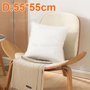 Plush white cotton-padded pillow core living room cushion insert by Decorbites