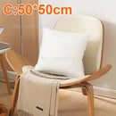 Plush white cotton-padded pillow core living room cushion insert by Decorbites