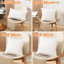 Plush white cotton-padded pillow core living room cushion insert by Decorbites