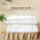 GobekUsa Double Layer Fiber Pillow: Soft & Fluffy Hotel Adult Neck Pillow for All Sleepers