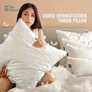 GobekUsa Goose Feather Insert Pillow - White, Bed & Couch Decorative Pillows