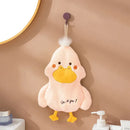 Plush white & gray duck terry towel kitchen cleaning cloth by Decorbites
