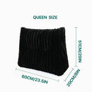 GobekUsa Headboard Wedge Pillow - Triangular Bed Rest Support & Reading Bolster