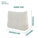 GobekUsa Headboard Wedge Pillow - Triangular Bed Rest Support & Reading Bolster