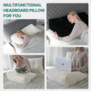 GobekUsa Headboard Wedge Pillow - Triangular Bed Rest Support & Reading Bolster