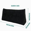 GobekUsa Headboard Wedge Pillow - Triangular Bed Rest Support & Reading Bolster