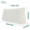 GobekUsa Headboard Wedge Pillow - Triangular Bed Rest Support & Reading Bolster