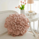 GobekUsa 3D Flowers Pillows - White Petal Cushions for Home Decor in 50x50cm Size