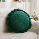 GobekUsa 3D Flowers Pillows - White Petal Cushions for Home Decor in 50x50cm Size