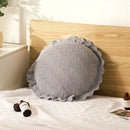 GobekUsa 3D Flowers Pillows - White Petal Cushions for Home Decor in 50x50cm Size